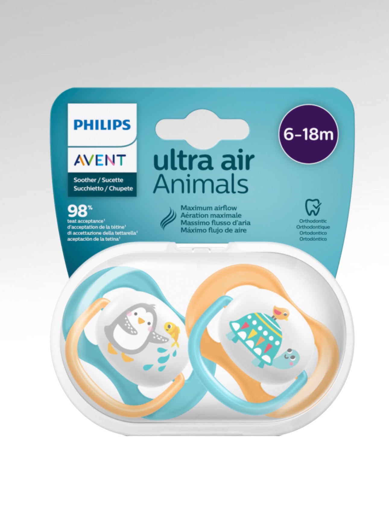 soska PHILIPS AVENT ultra air 6-18 2 sht