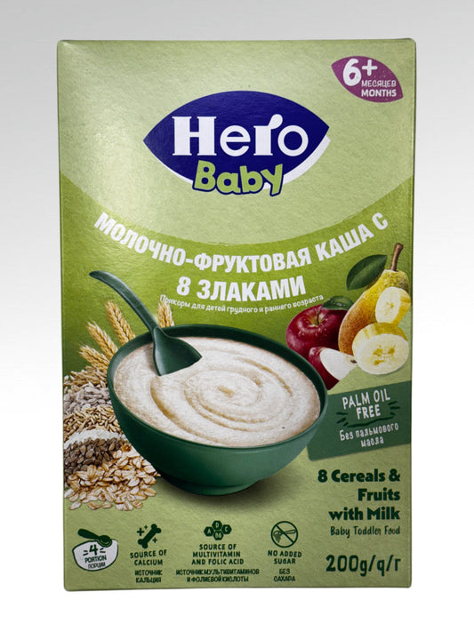 kasha HERO BABY frukovaya 8 zlakovaya