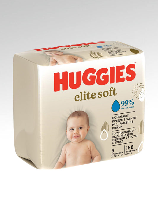 salfetka HUGGIES 56 sht * 3 = 168 ta