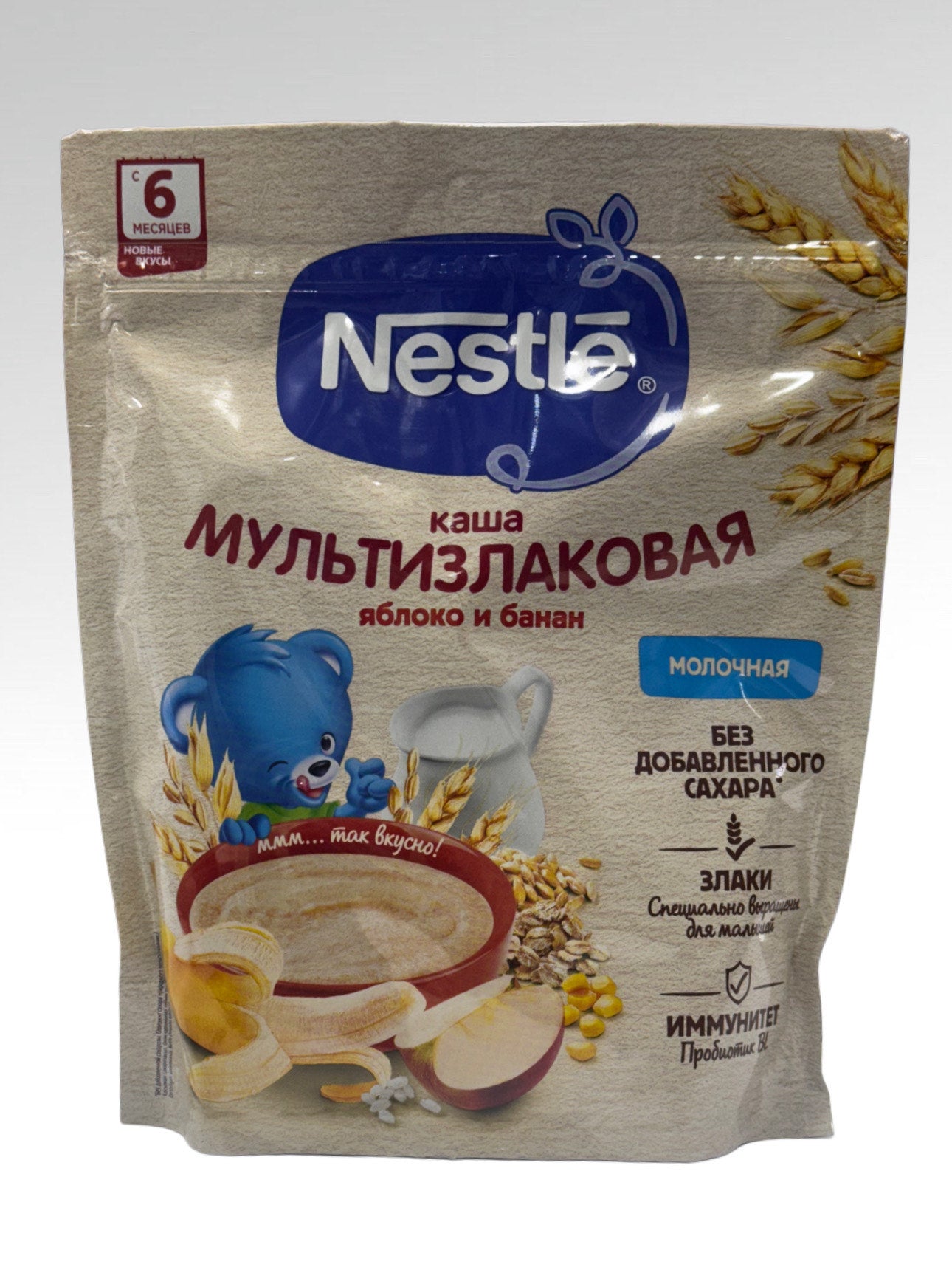 kasha NESTLE multizlakovaya 6+ olma banan 200gr