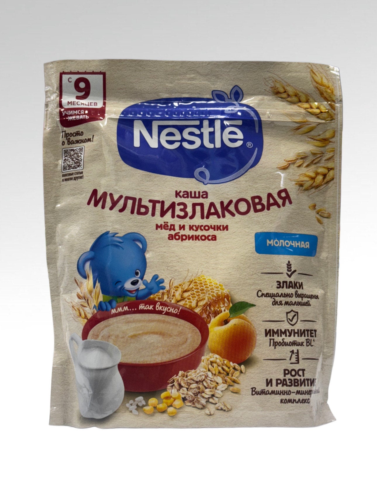 kasha NESTLE multizlakovaya 9+ orik asal 200gr