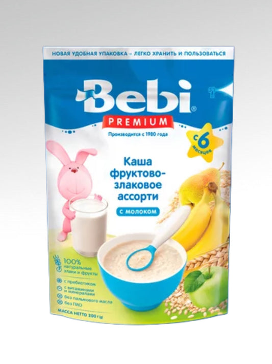 kasha BEBI 6+ fruktovozlakovoe assorti 200gr