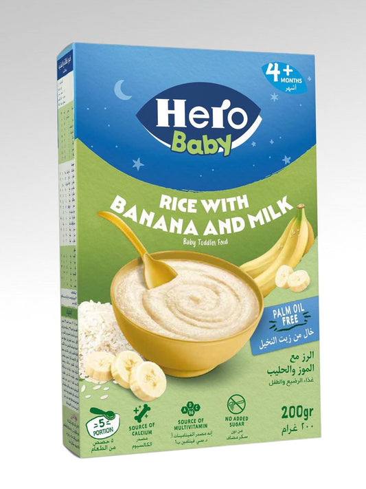 kasha HER BABY risvaya 4+ banan 200gr